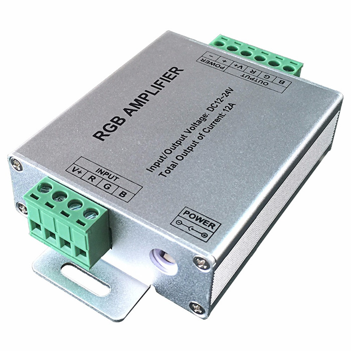DC12-24V RGB Controler, max 4A/channel , Constant Voltage Amplifier for RGB LED Strip lights